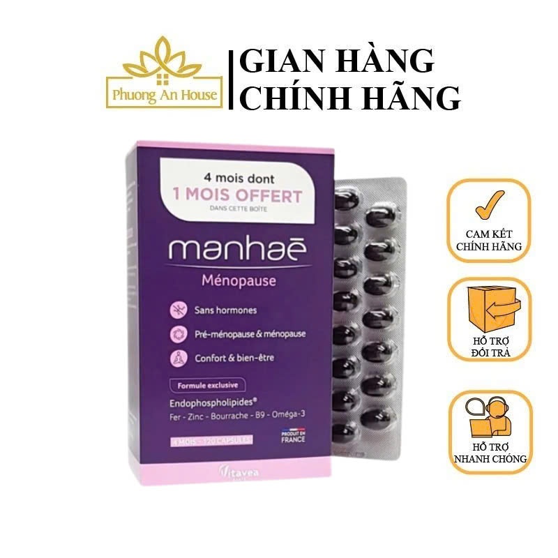 Viên uống nội tiết Manhae Vitavea Pháp cân bằng hỗ trợ sinh lý và làm đẹp (Hàng công ty)