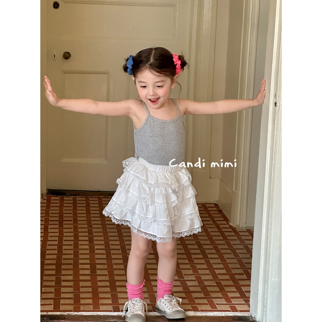 CANDI MIMI Áo hai dây cotton cao cấp - Phong cách Hàn Quốc