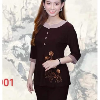 Mẫu Thun Phối #Đồ Lam #Đồ Bộ Nữ # Quần Áo Nữ Top Women