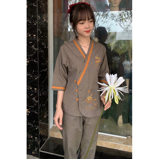 Đồ Lam Đi Chùa # Bà Lai Viền # Đồ Bộ Nữ # Quần Áo