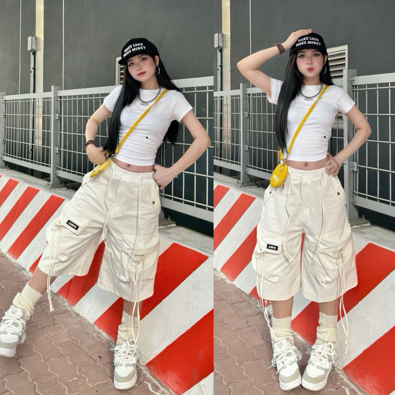 Quần short Kaki POCKET Túi hộp Tag JJAYS Form Lửng Unisex Nam, nữ 🖤 Jaystoree