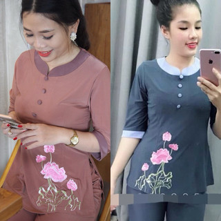 Mẫu Thun Phối #Đồ Lam #Đồ Bộ Nữ # Quần Áo Nữ Top Women