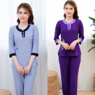 Thun Phối Y 4Nút # Đồ Lam # Đồ Bộ Top