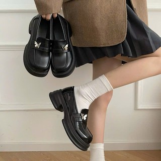 Giày búp bê nữ đế cao da bóng Hàn Quốc Đế 5 phân , tôn dáng, siêu dễ phối đồ Linhl Shop mã 29