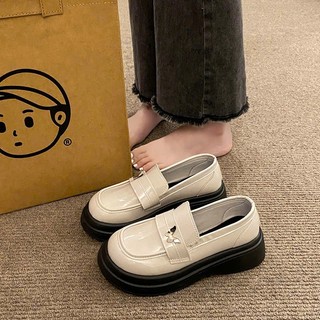 Giày búp bê nữ đế cao da bóng Hàn Quốc Đế 5 phân , tôn dáng, siêu dễ phối đồ Linhl Shop mã 29