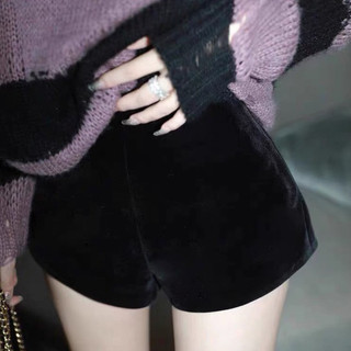 QUẦN SHORT NHUNG 2 LỚP DÀY ĐẸP -Quần ĐÙI NHUNG cạp liền lưng thun, khóa kéo giọt lệ cạnh sườn, không túi