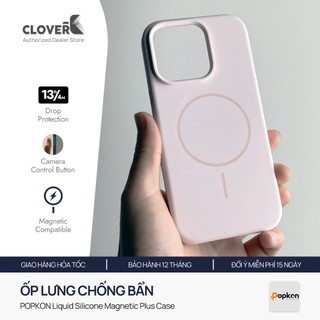 Ốp Lưng Silicone Lỏng Popkon Velin Cho iPhone 17 Pro Max Vòng Từ Tính