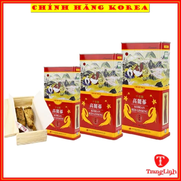 Hồng sâm củ khô hộp thiếc Daedong chính hãng - Nhân sâm khô hàn quốc thượng hạng - tranglinhkorea
