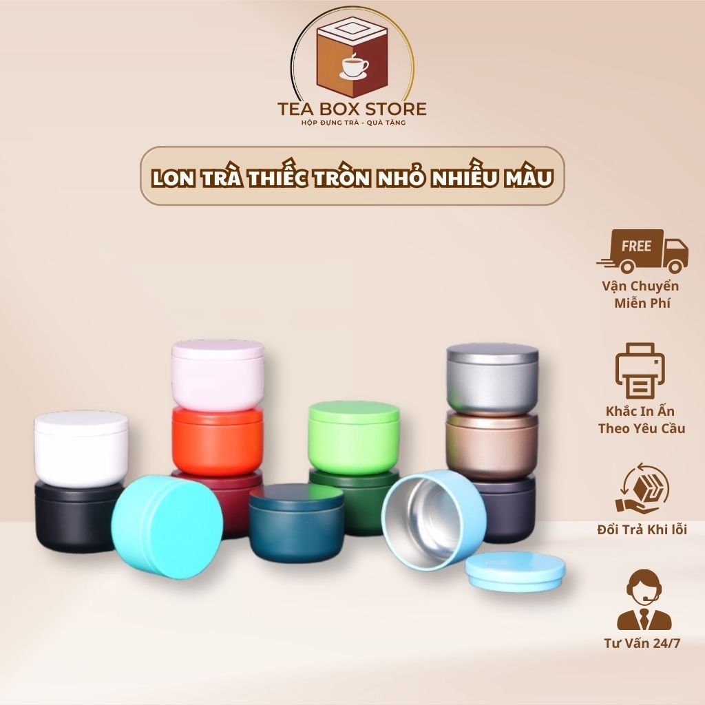 Hộp Đựng Trà Mini Bằng Thiếc Tròn Nhỏ Nhiều Màu Sắc - TEA BOX | Shopee ...
