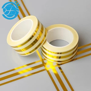 Cuộn chỉ dán viền trang trí nội thất Màu Vàng Đồng,Băng Keo Gạch Sứ Trang Trí, rộng 2.2CM Dài 500CM