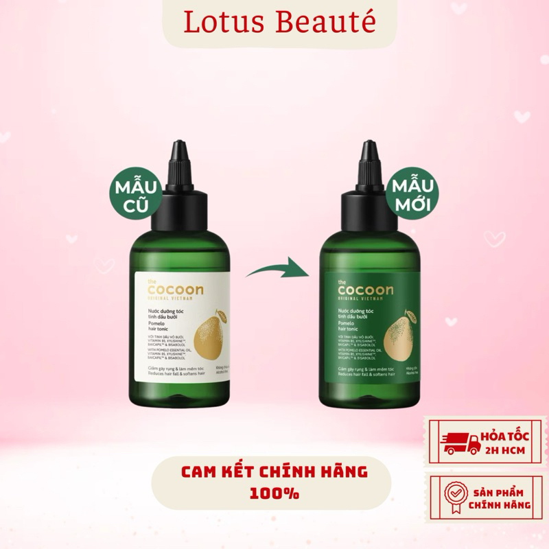 Bản Cải Tiến - Nước Dưỡng Tóc Cocoon Tinh Dầu Bưởi Pomelo Hair Tonic ( 140ml )