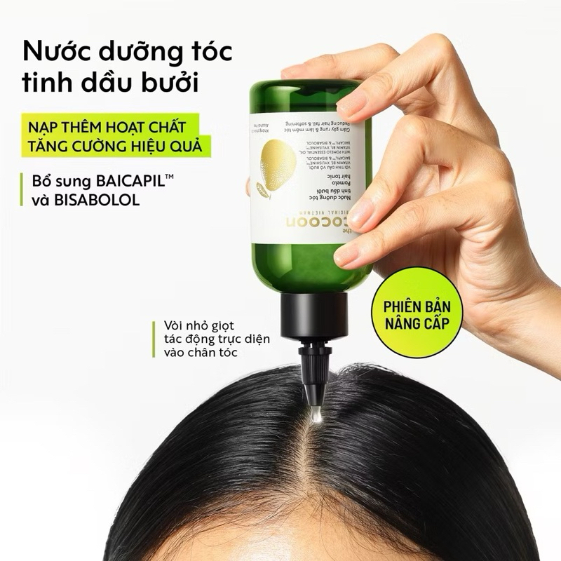 Bản Cải Tiến - Nước Dưỡng Tóc Cocoon Tinh Dầu Bưởi Pomelo Hair Tonic ( 140ml )
