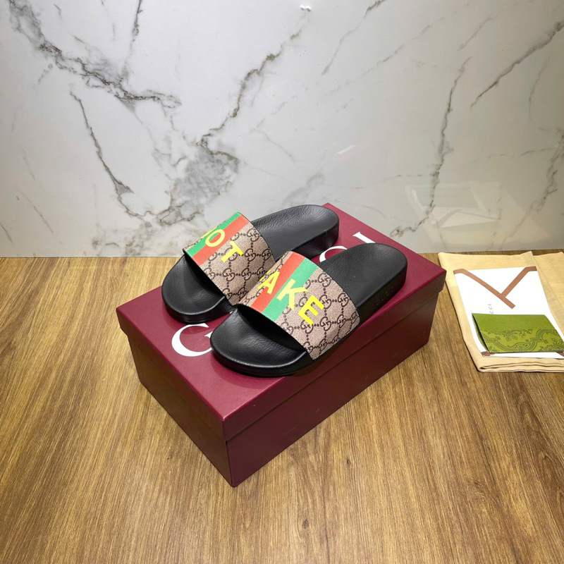 ⚡️[Hight Quality] Dép Lê Quai Ngang Gu11 Print Slides Not 1ake - Điểm Nhấn Logo NF Monogram Cao Cấp Full Box Qccc