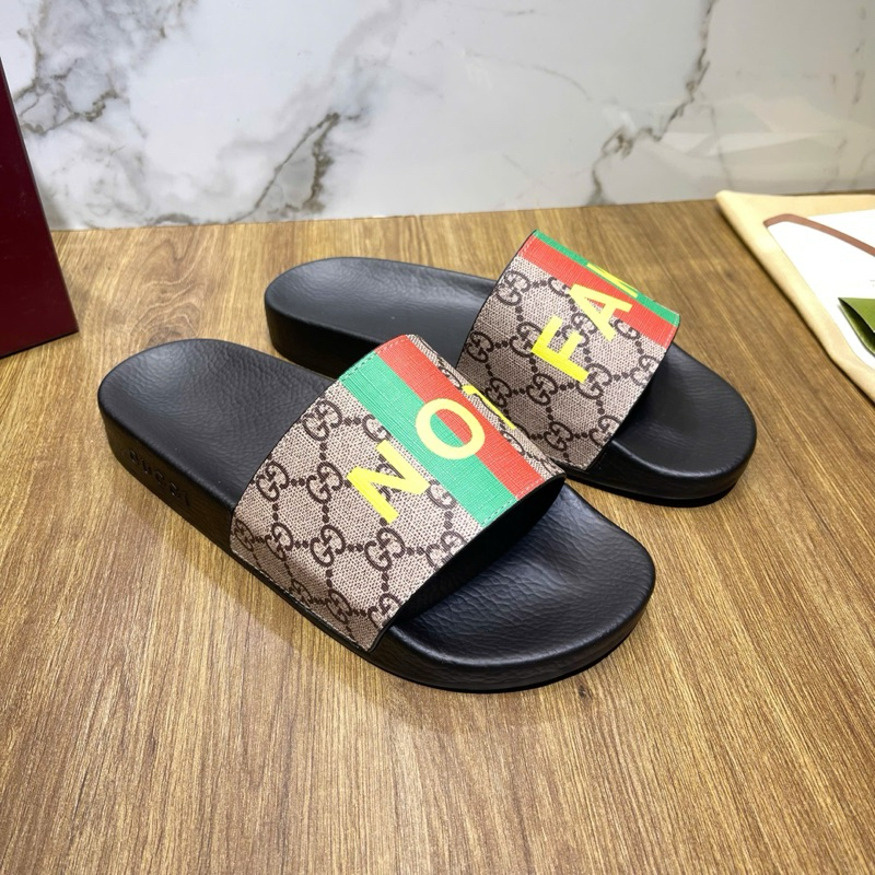 ⚡️[Hight Quality] Dép Lê Quai Ngang Gu11 Print Slides Not 1ake - Điểm Nhấn Logo NF Monogram Cao Cấp Full Box Qccc