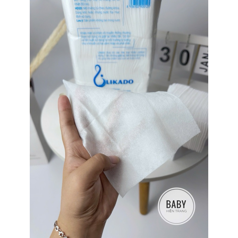 Combo 5 Gói Khăn khô đa năng Likad0 cao cấp 300g, mềm mịn, an toàn cho bé
