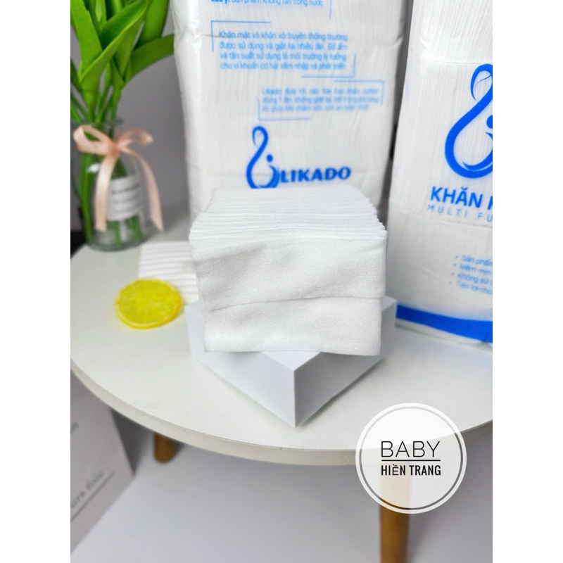 Combo 5 Gói Khăn khô đa năng Likad0 cao cấp 300g, mềm mịn, an toàn cho bé