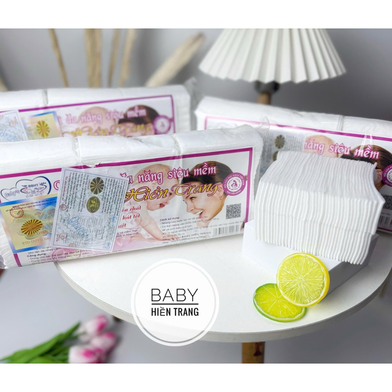 (SỈ 2 GÓI) Khăn khô đa năng siêu mềm Hiền Trang (Hàng 200gr / 1gói)