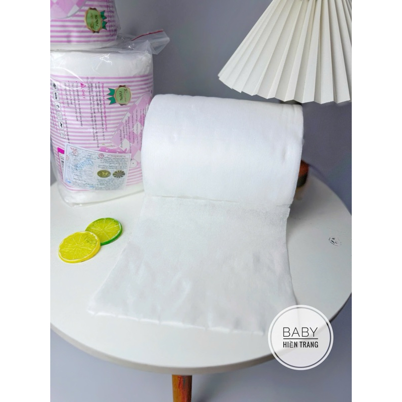 ( Sỉ 5 cuộn - 400gr) Khăn giấy khô đa năng HT 400gram mềm mại cho bé yêu