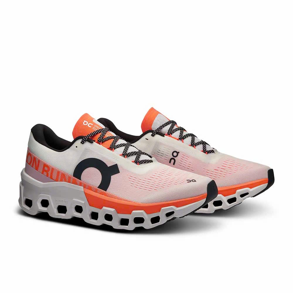 GIÀY CHÍNH HÃNG On Cloudmonster 2 - Tenis de correr para hombre, blanco/llama