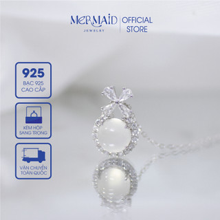 Dây chuyền bạc 925, vòng cổ S925 mặt thuỷ triều lấp lánh Pearl Tide kèm hộp +túi sang trọng