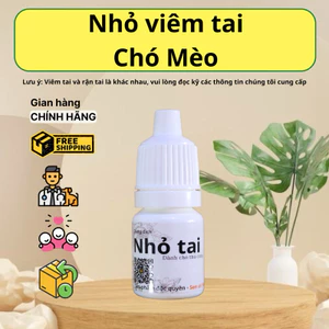 Nhỏ viêm tai chó mèo