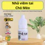 Nhỏ viêm tai chó mèo
