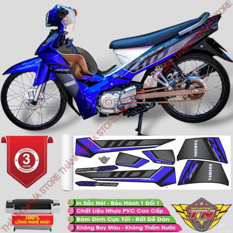 Tem RC 2018 Sirius phối màu - Tem rời dán Sirius RC 3 lớp cao cấp