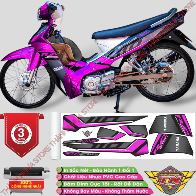 Tem RC 2018 Sirius phối màu - Tem rời dán Sirius RC 3 lớp cao cấp