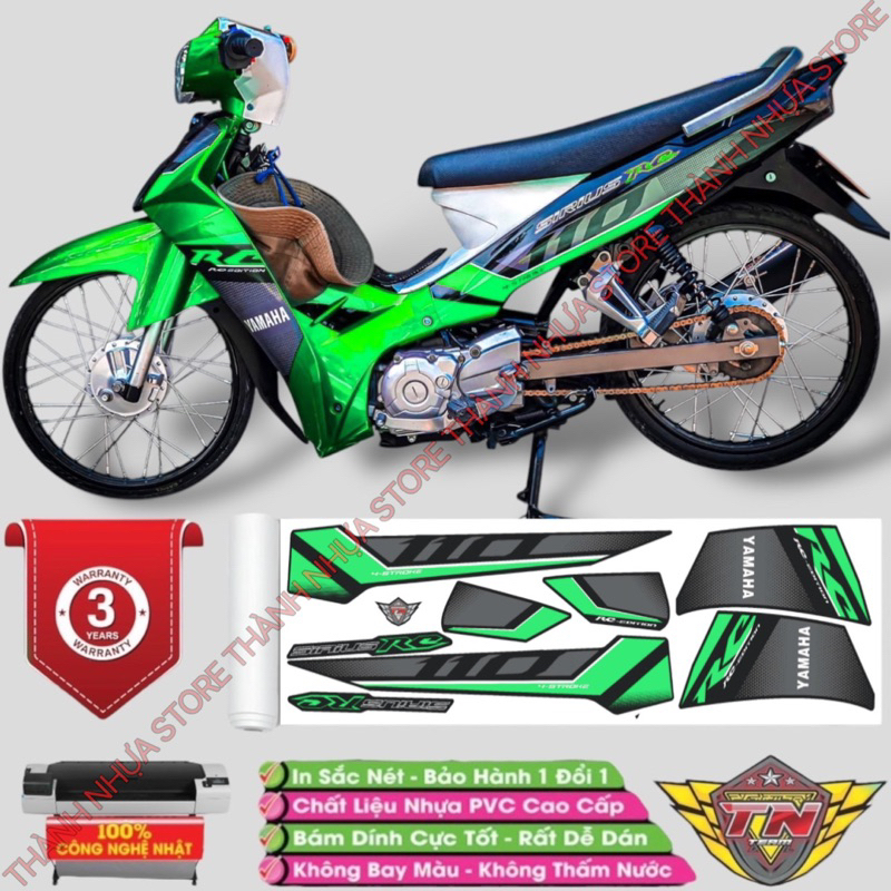 Tem RC 2018 Sirius phối màu - Tem rời dán Sirius RC 3 lớp cao cấp