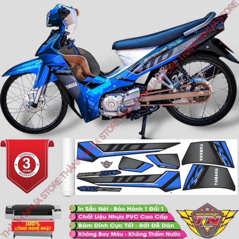 Tem RC 2018 Sirius phối màu - Tem rời dán Sirius RC 3 lớp cao cấp