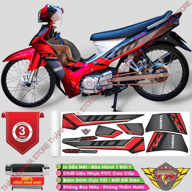 Tem RC 2018 Sirius phối màu - Tem rời dán Sirius RC 3 lớp cao cấp