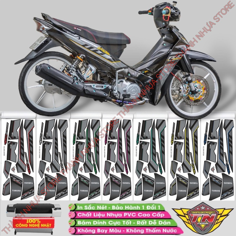 Tem RC 2018 Sirius chỉ màu - Tem rời dán Sirius RC 3 lớp cao cấp