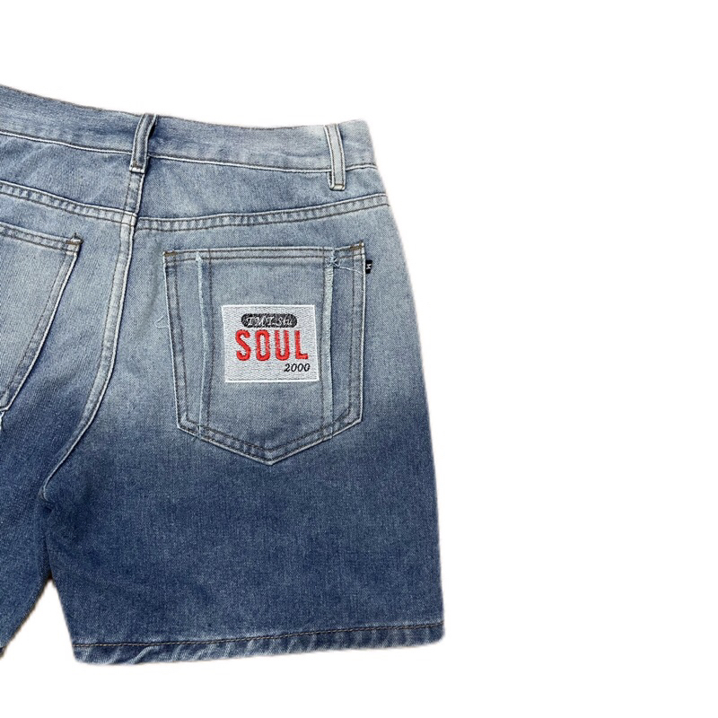 QUẦN SHORT WASH 2 MÀU, THÊU TÚI “SOUL” - FORM TMT.STU, MẶC TRÊN GỐi, KO CO GIÃN. | TMTD37