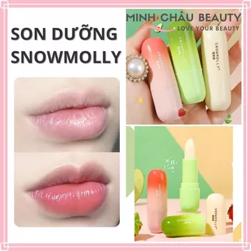 [DA TRẮNG MÔI HỒNG] Son dưỡng môi thỏi SNOWMOLLY – Cấp ẩm, làm hồng môi tự nhiên, làm mềm môi, giúp môi căng mọng