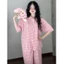 Bộ Pijama Cho Nữ cổ sen CỘC DÀI dễ thương nhiều màu, Đồ bộ mặc nhà pyjama quần dài nữ