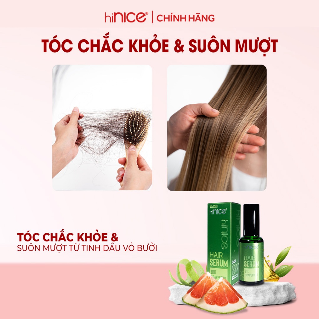 Ảnh Serum Dưỡng Tóc hiNICE Bio Grapefruit Chăm Sóc Tóc Xơ Yếu, Giảm Gãy Rụng, Hỗ Trợ Mọc Tóc 4