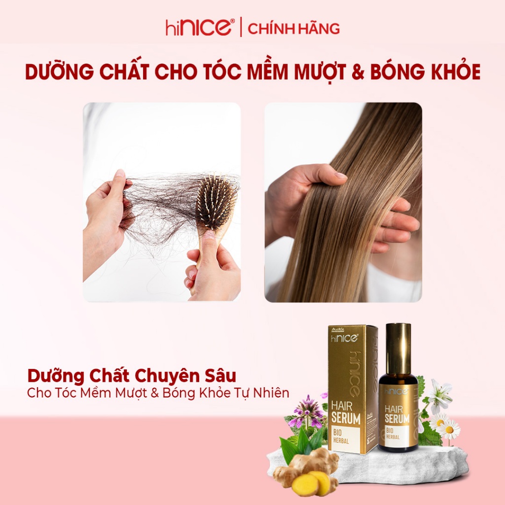 Ảnh Serum Dưỡng Tóc hiNICE Bio Herbal Hỗ Trợ Detox Da Đầu, Nuôi Dưỡng Nang Tóc 4