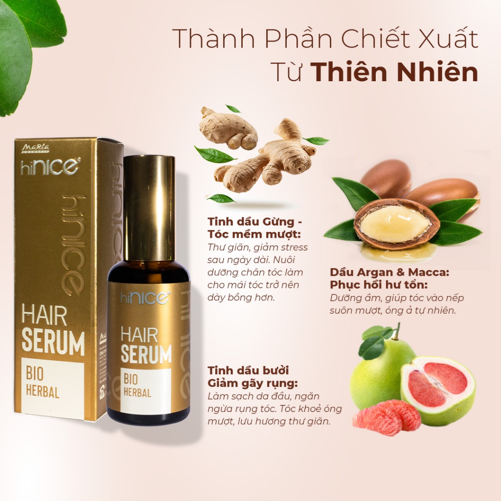 Ảnh Serum Dưỡng Tóc hiNICE Bio Herbal Hỗ Trợ Detox Da Đầu, Nuôi Dưỡng Nang Tóc 3