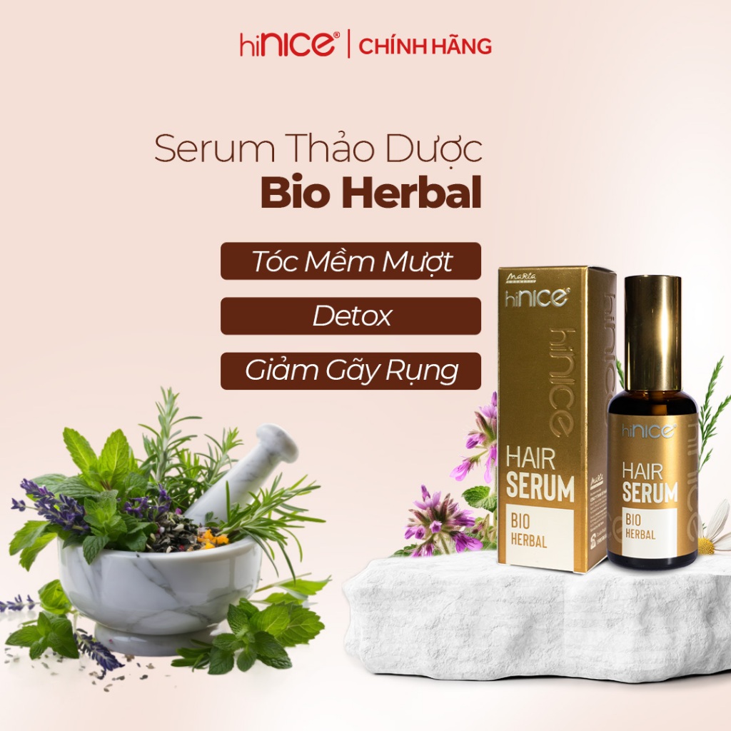 Ảnh Serum Dưỡng Tóc hiNICE Bio Herbal Hỗ Trợ Detox Da Đầu, Nuôi Dưỡng Nang Tóc 2