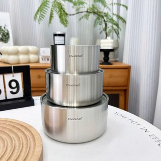 Âu Chockmen Có Năp 10cm 12cm 14cm Nấu Được Gas, Hồng Ngoại Inox Liền Đáy Cao Cấp