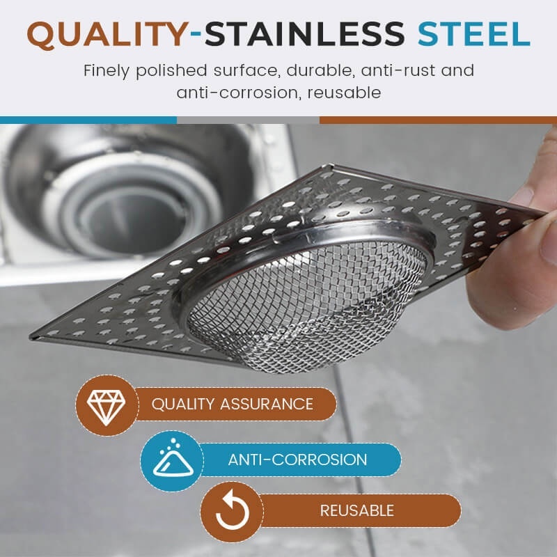 Bịt nắp lọc rác inox nhà tắm Giỏ lưới bịt nắp cống chặn rác thoát nước nhanh chống gỉ