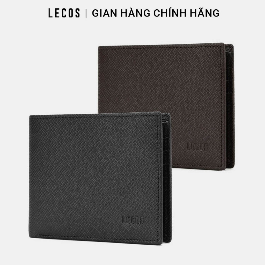 [Deal Trên Live - Giảm 20%] Bóp tiền nam da bò LECOS LV15 da bò thật mềm mại càng dùng càng bóng đẹp