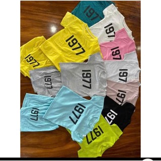 BỘ CỘC TAY IN SỐ 1977 CTON XÔN BÊN EM GIAO MÀU NGÂU NHIÊN SIZE CHO BÉ 6-18KG TRAI VA GÁI