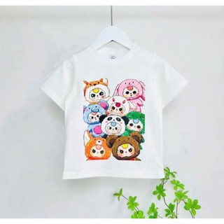 GIÁ SALE  ÁO CỘC TAY IN 9 HÌNH BABY THREE CHO BÉ TRAI VÀ GÁI