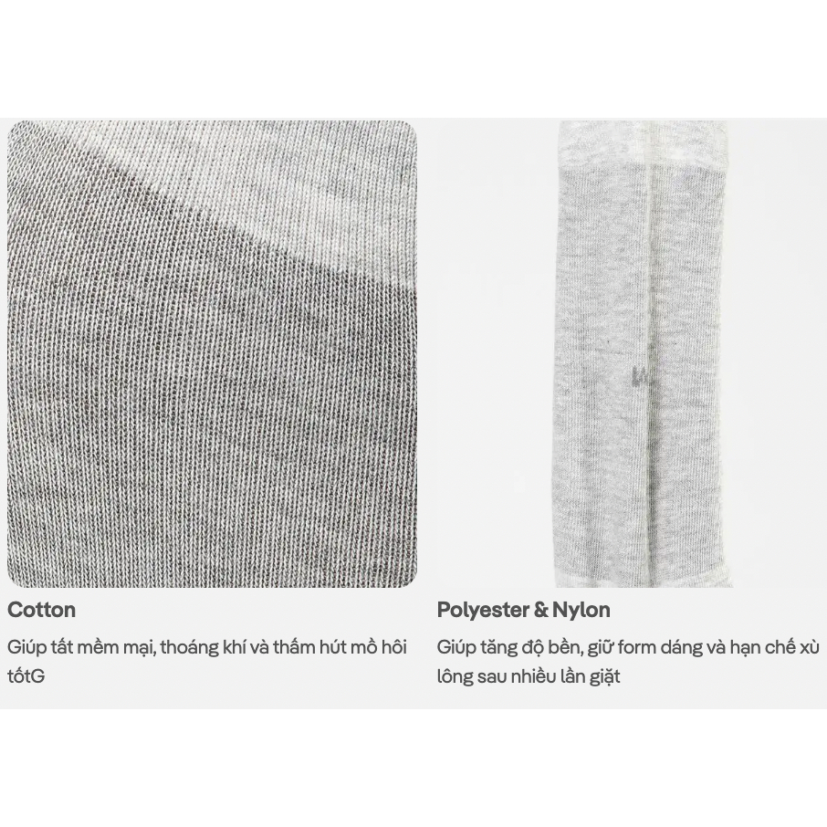 [MUA 2 GIẢM 5%]Pack 4 tất cổ ngắn casual mềm mại, thoáng khí, thấm hút mồ hôi tốt - Coolmate