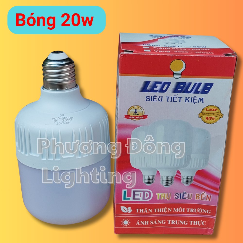 Bóng đèn LED trụ 20w - 30w - 40w - 50w - 65w tiết kiệm điện giá rẻ