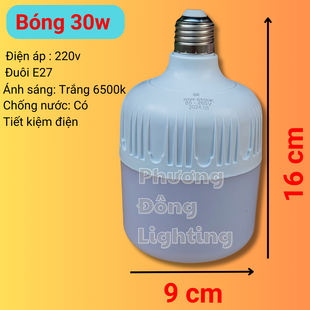 Bóng đèn LED trụ 20w - 30w - 40w - 50w - 65w tiết kiệm điện giá rẻ