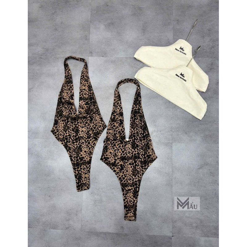 Áo body suits quàng cổ phối hoạ tiết mix đồ cực chất sẵn hàng
