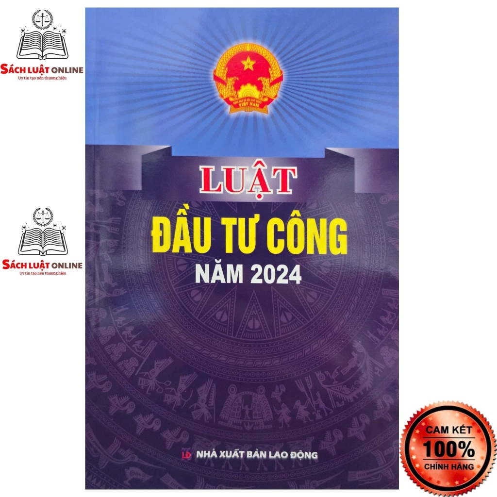 Sách - Luật đầu tư công năm 2024 (NXB Lao Động)
