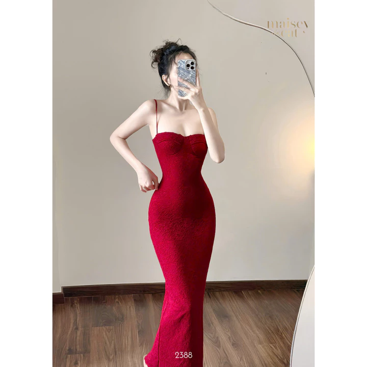 Đầm ren thun ôm body cao cấp – Váy body nữ sexy quyến rũ đi tiệc & sự kiện